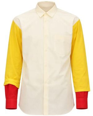 Comme des Garçons Colour-Block Shirt - Yellow