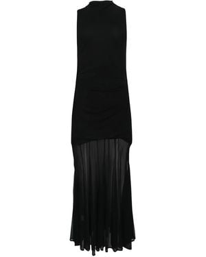 Altuzarra Alicka Mock-Neck Draped Maxi Dress - Black