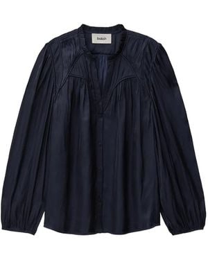 Ba&sh Cesira Gathered Blouse - Blue