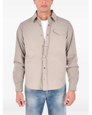 Drumohr Front-Pocket Overshirt - Blue