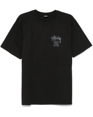 Stussy Classic Gear T-Shirt - Black