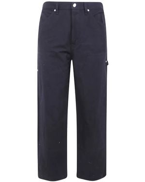 Comme des Garçons Wide-Leg Cotton Pants - Blue
