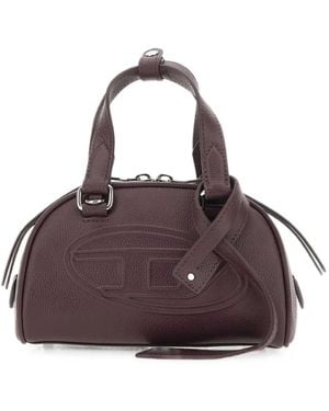 DIESEL 1Dr Dome Logo-Embossed Tote Bag - Purple