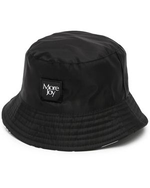 More Joy Logo-Patch Bucket Hat - Black