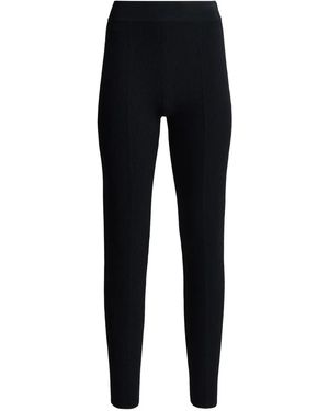 St. John Elasticated-Waistband Trousers - Black