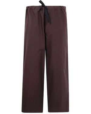 Y's Yohji Yamamoto Drawstring Pocket Pants - Purple