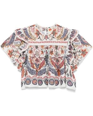 FARM Rio Boho Glam Blouse - White