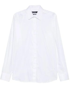 KARL LAGERFELD Long-Sleeve Button-Down Shirt - White