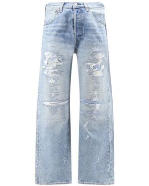 Levi's 501 Loose Distressed Jeans - Blue