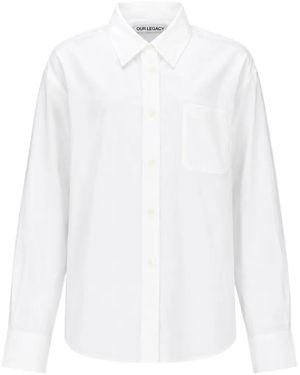 Our Legacy Forever Chest-Pocket Button-Up Shirt - White