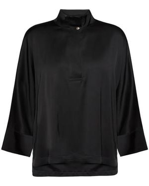 Elena Miro Button-Fastening Blouse - Black