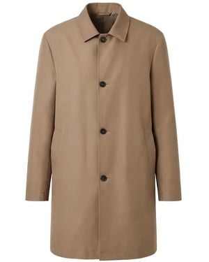 Peserico Button-Up Single-Breasted Coat - Natural