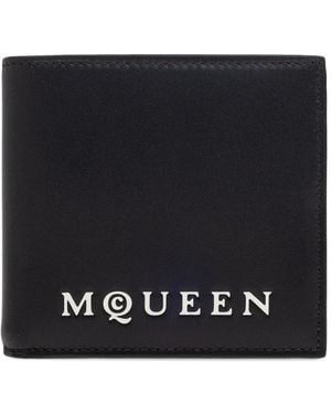 McQueen Portemonnaie mit Logo - Schwarz