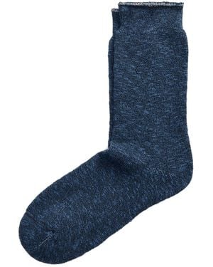 RRL Looped Sock-Crew Sock-Single - Blue