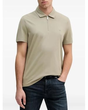 Michael Kors Half-Zip Polo Shirt - Natural