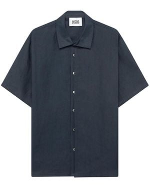 Alpha Studio Short-Sleeve Shirt - Blue