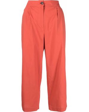 Woolrich Cropped-Leg Cotton Trousers - Red