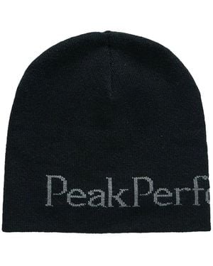 Peak Performance Logo-Embroidered Beanie Hat - Black