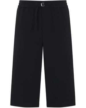 Ami Paris Belted Shorts - Black