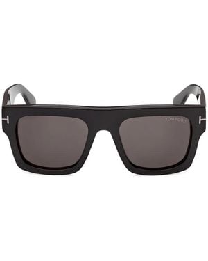 Tom Ford Fausto Square-Frame Sunglasses - Gray