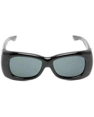 Saint Laurent Sl 901 Howl Rectangle-Frame Sunglasses - Grey