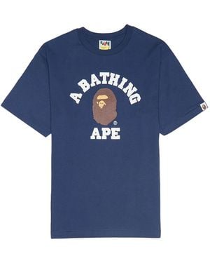 A Bathing Ape University T-Shirt - Blue
