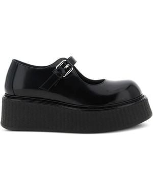 Moschino Ballerine Olivia Con Fibbia - Nero