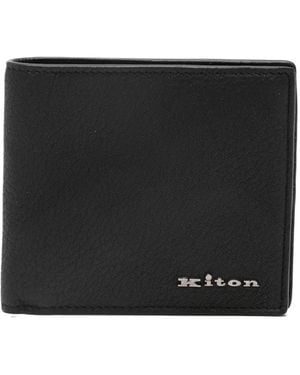 Kiton Logo-lettering Wallet - ブラック