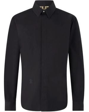 Roberto Cavalli Logo-Embroidered Shirt - Blue