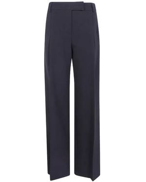 DR. HOPE Pleated Tailored Trousers - Blue