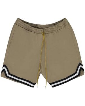 Rhude Costume Da Bagno Con Finitura A Righe - Verde