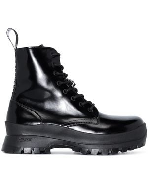 Stella McCartney Trace Lace-Up Ankle Boots - Black