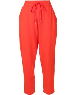 Lenny Niemeyer High-Waist Cropped Track Trousers - Red