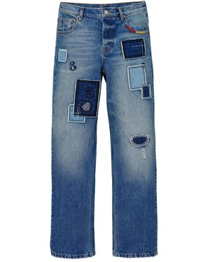 Marc Jacobs Patchwork Five-Pocket Jeans - Blue