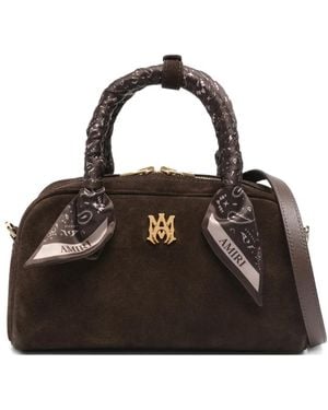 Amiri Tote Bag With Logo Plaque - Black