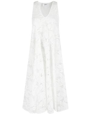 MEIMEIJ Lace Flared Dress - White