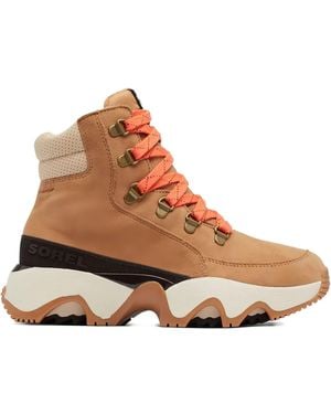 Sorel Kinetic Chunky-Sole Lace-Up Boots - Brown