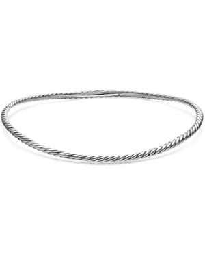 David Yurman Collar Sculpted Cable Flex - Blanco