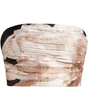 Hemant & Nandita Ruched Bustier - Pink