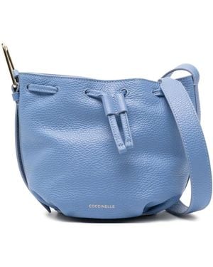 Coccinelle Malory ドローストリング バケットバッグ - ブルー