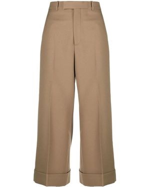Gucci クロップド テーラードパンツ - ナチュラル