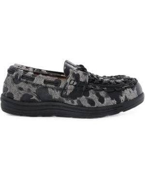 Keen Mocassini Slip-On Uneek Con Stampa Mucca - Bianco