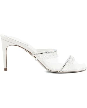 Rene Caovilla 80Mm Chandelier Sandals - White