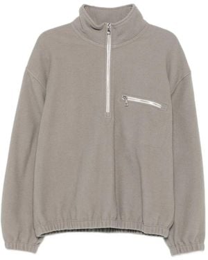 Rier Half-Zip Fleece Sweatshirt - Gray