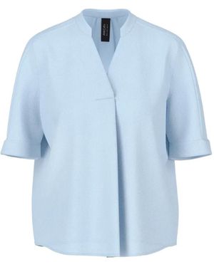 Marc Cain Short-Sleeved Blouse - Blue