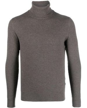 Tagliatore Pull En Laine Vierge À Col Roulé - Gris