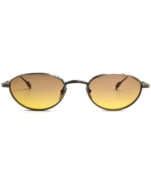 Chrome Hearts Oval-Frame Sunglasses - Metallic