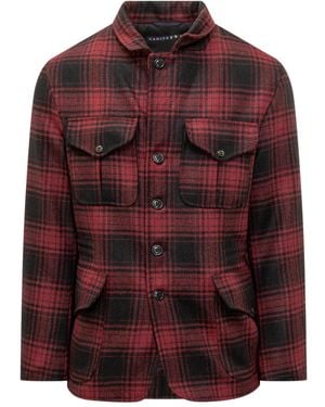 Ceccarelli Check Shirt Jacket - Red