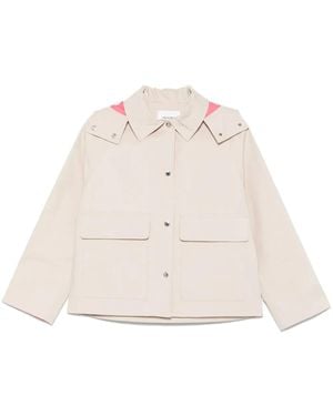 Yves Salomon Detachable-Hood Jacket - Natural