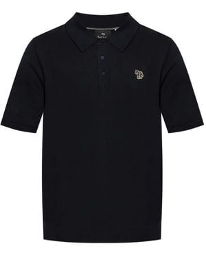 Paul Smith Poloshirt mit Logo-Stickerei - Schwarz